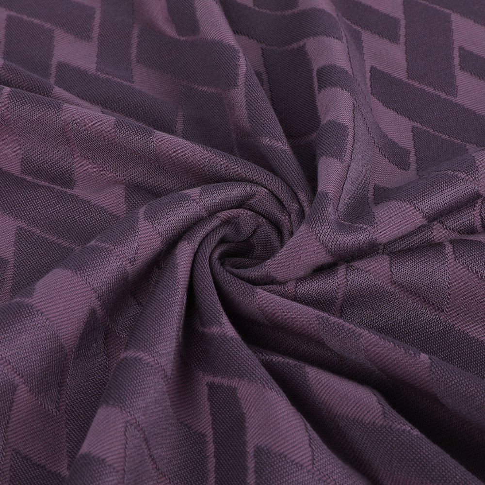 Eco-friendly Single Jacquard Loop Transfer Breathable 10/90 Mulberry Silk Cotton Fabric