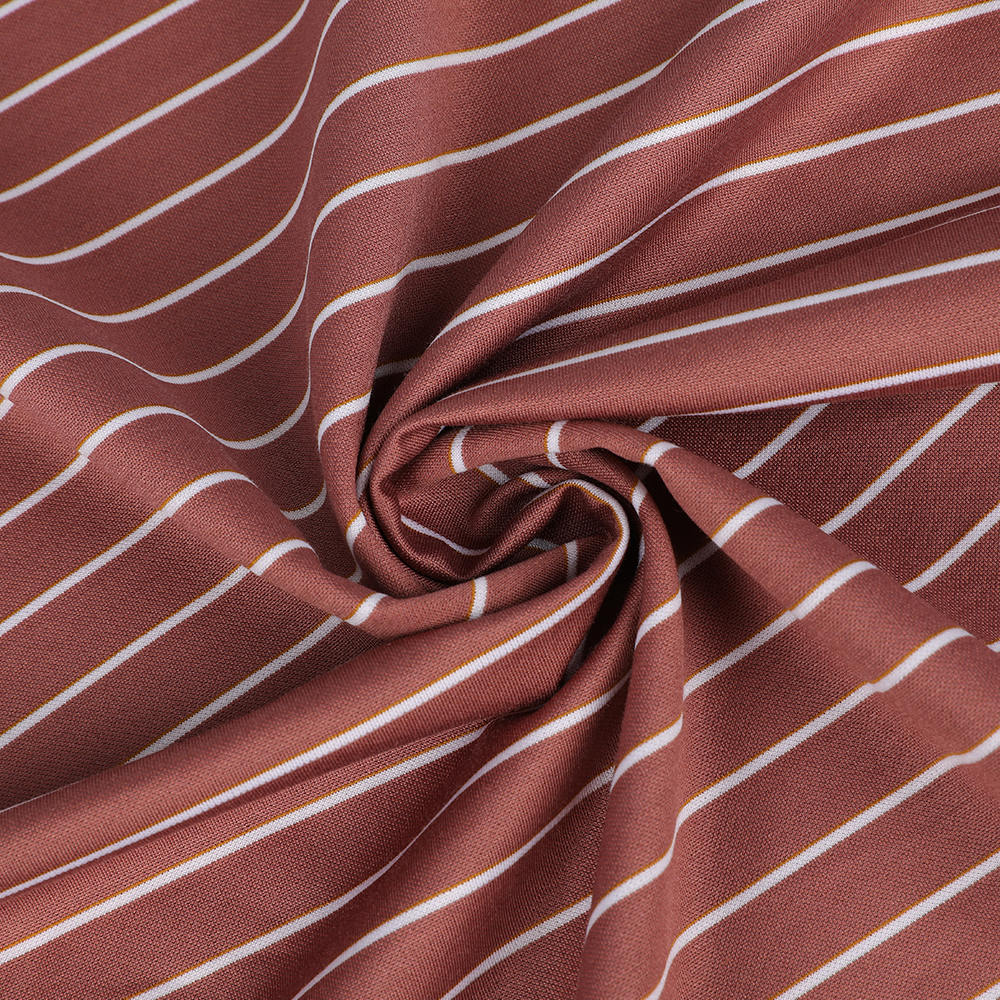 Striped Comfortable Silk Cotton Shirt Fabric